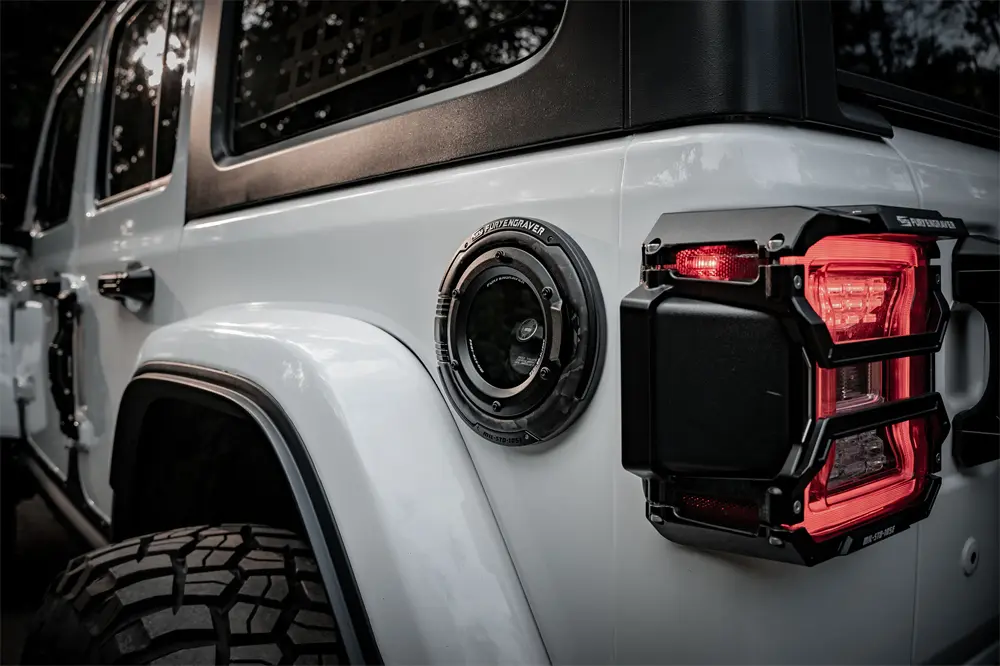 Accesorios Jeep Wrangler jk tapa de gasolina Puerta de combustible
