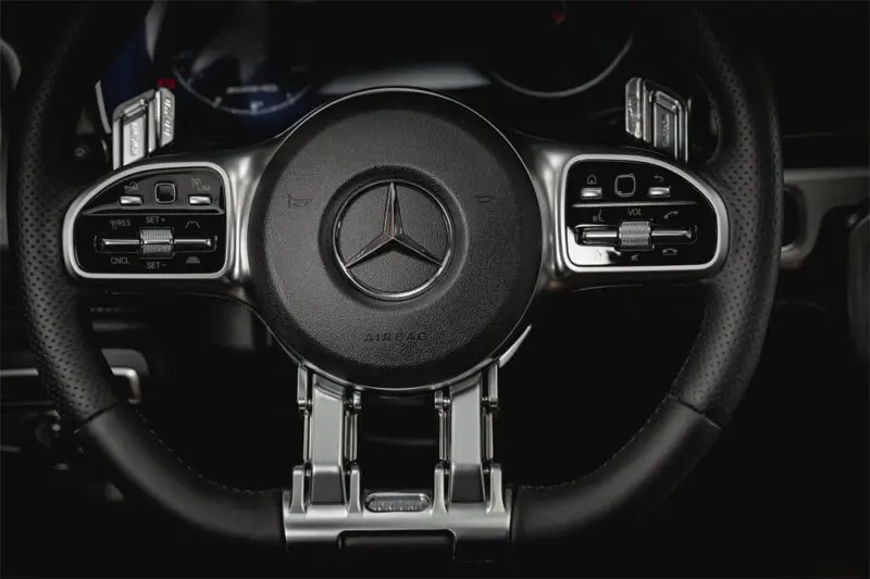 Łopatki zmiany biegów w kierownicy Mercedes Benz G Akcesoria 04