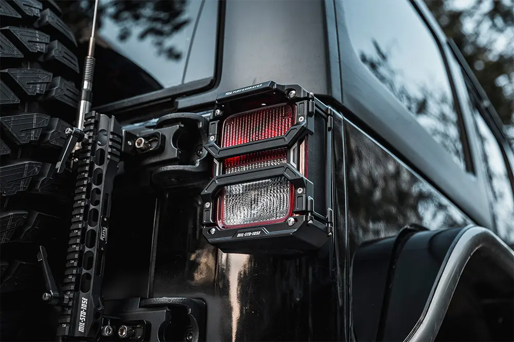 peças jeep wrangler jk proteção da luz traseira