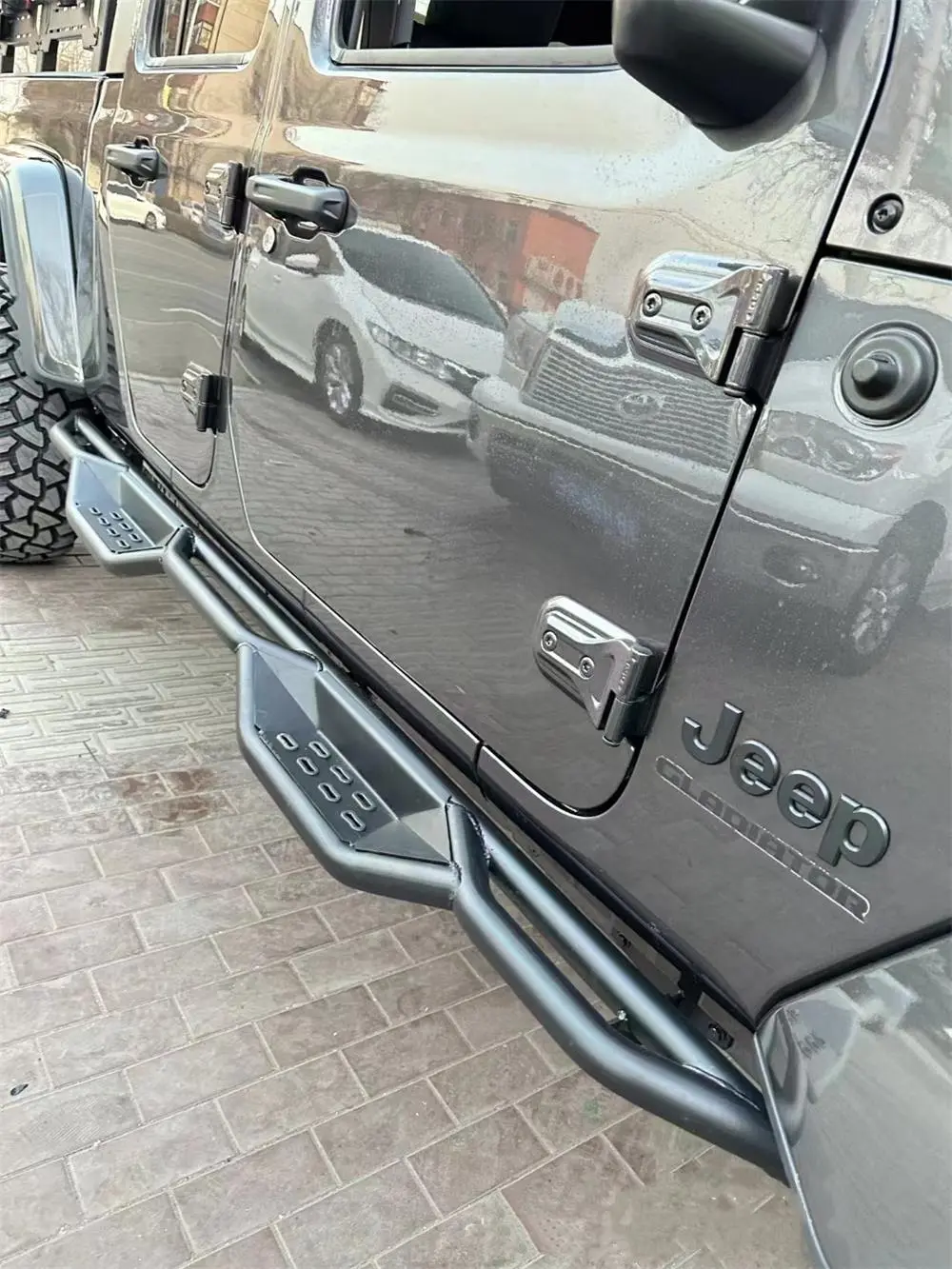 Трубчатая боковая подножка Bullbar для поставщика Jeep Wrangler JL