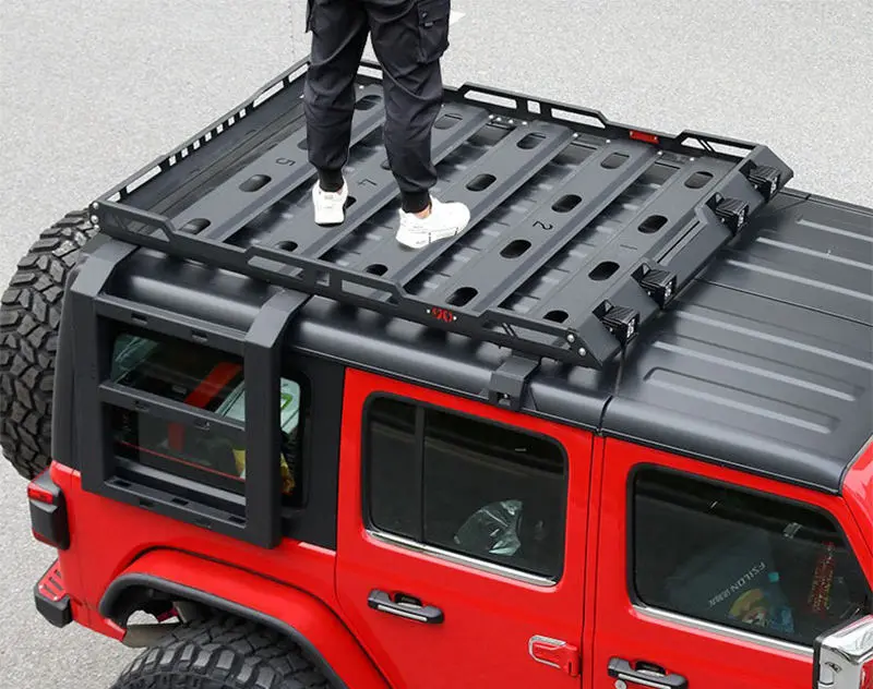 Багажник на крышу Diamond, боковая лестница Jeep Wrangler
