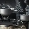 Equipamento de cozinha portátil para acampamento ao ar livre com fogão a gás FURY