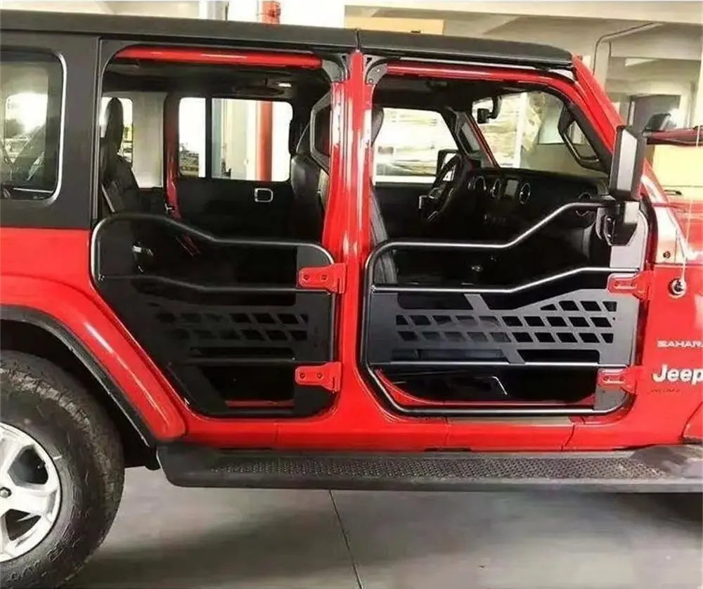 Leaf Tube Half Door with Side View Mirrors