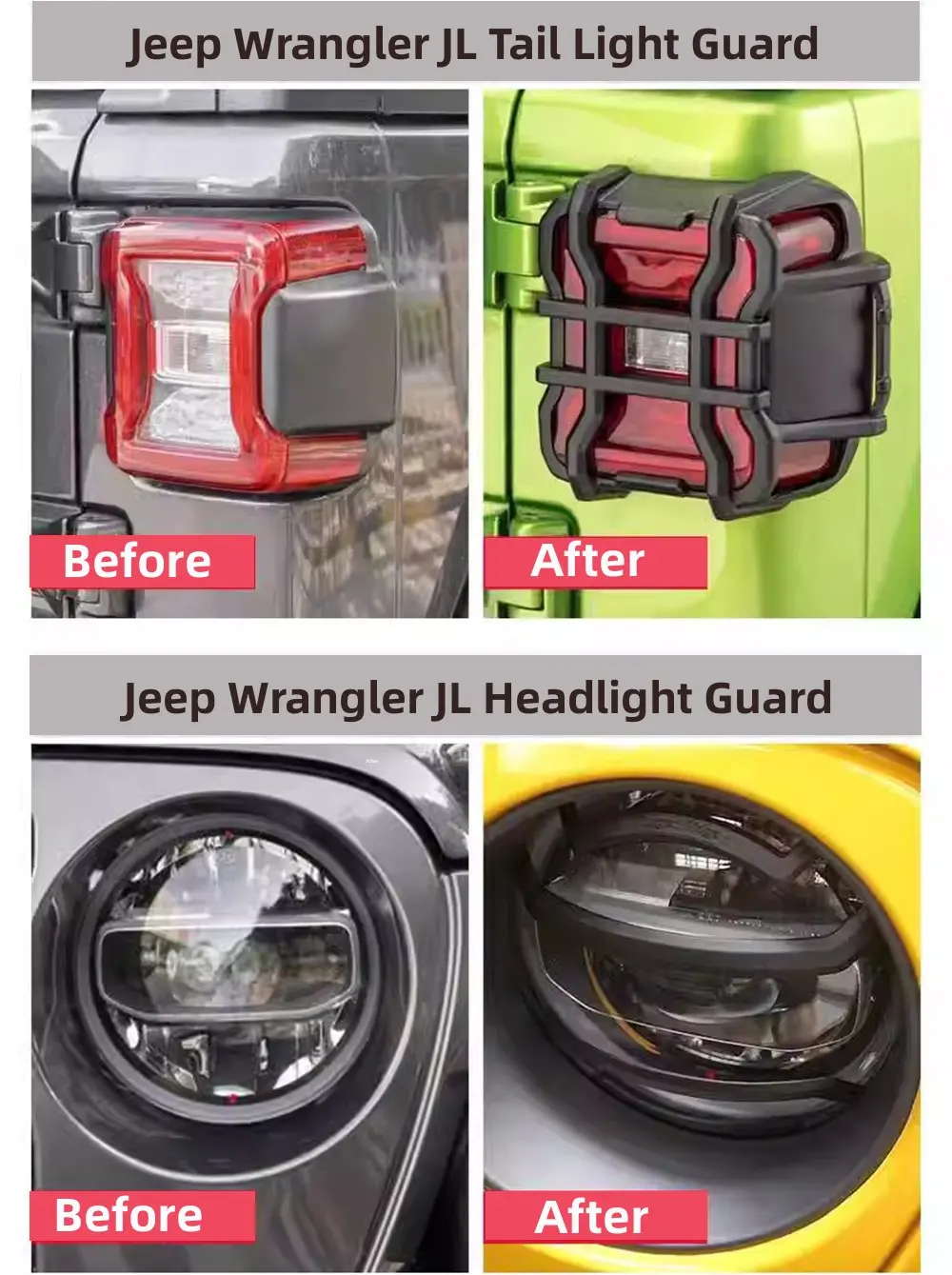 Rugged Ridge Front Light Guard Kit Lamp Protector Supplier