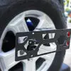 Soporte de montaje de placa de matrícula de neumático de repuesto para Jeep Wrangler