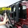 Escalera lateral resistente que combina con plataforma de portaequipajes para Jeep Wrangler JK JL