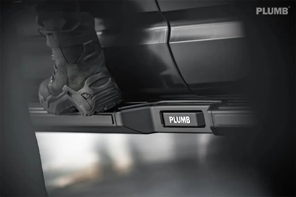 ملحقات PLUMB Defender قضيب خطوات جانبي لسيارة Land Rover Defender