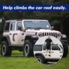 TENGQIAN Türscharnier Trittpedal Klappbare Fußrasten für Jeep Wrangler Zubehör
