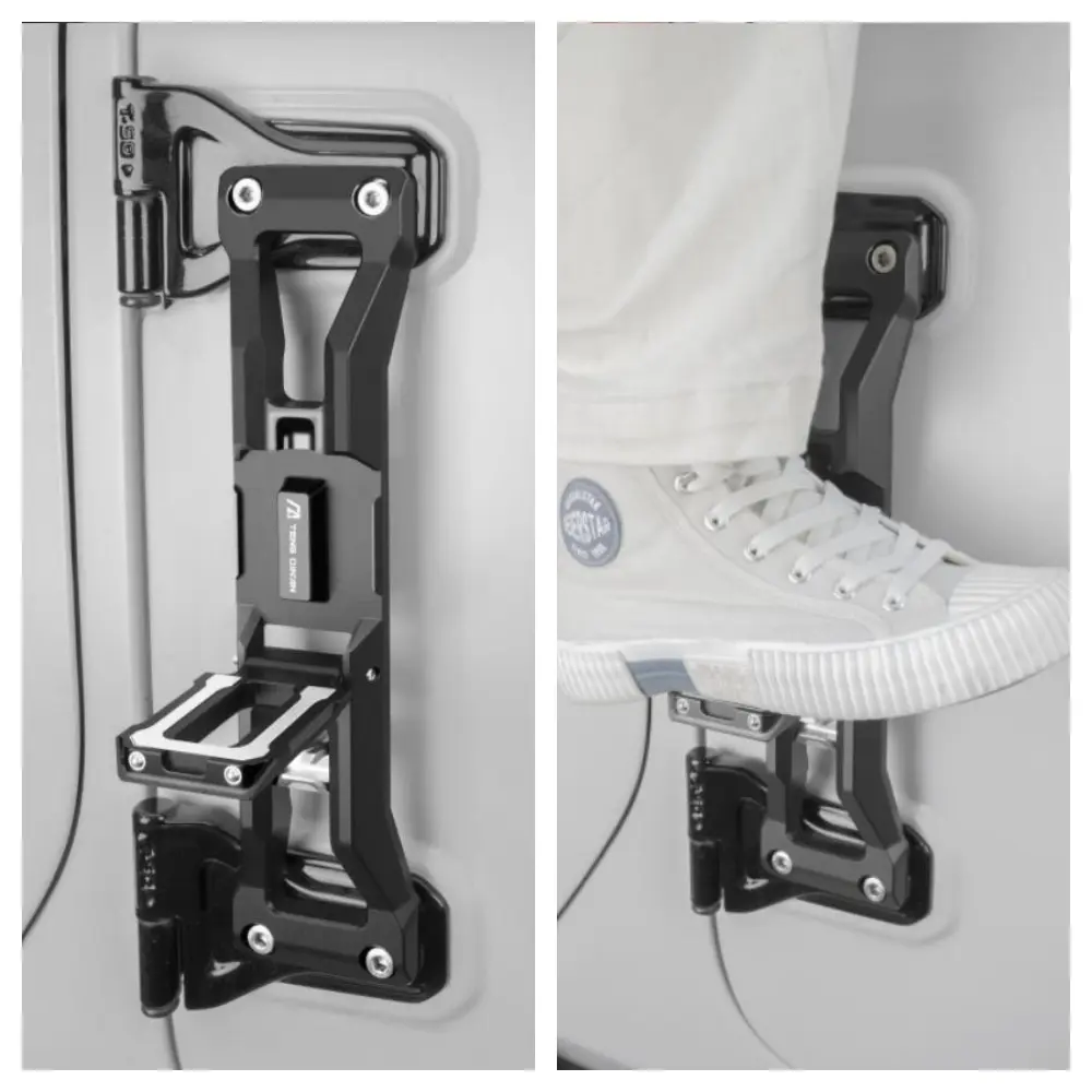 TENGQIAN Door Hinge Step Pedal Folding Foot Pegs for Jeep Wrangler Accessories