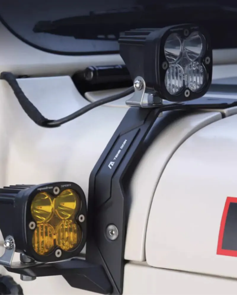 TENGQIAN Dual A-Pillar Light Mounting Brackets For Jeep Wrangler Accessories