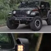 TENGQIAN Soporte de montaje de luz de pilar A de doble capa para Jeep Wrangler