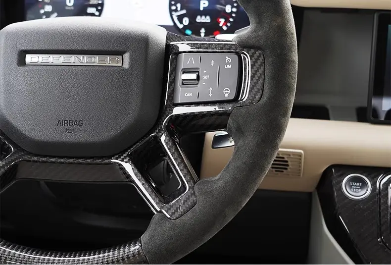 Carbon Fiber Heated Steering Wheel for Land Rover Defender