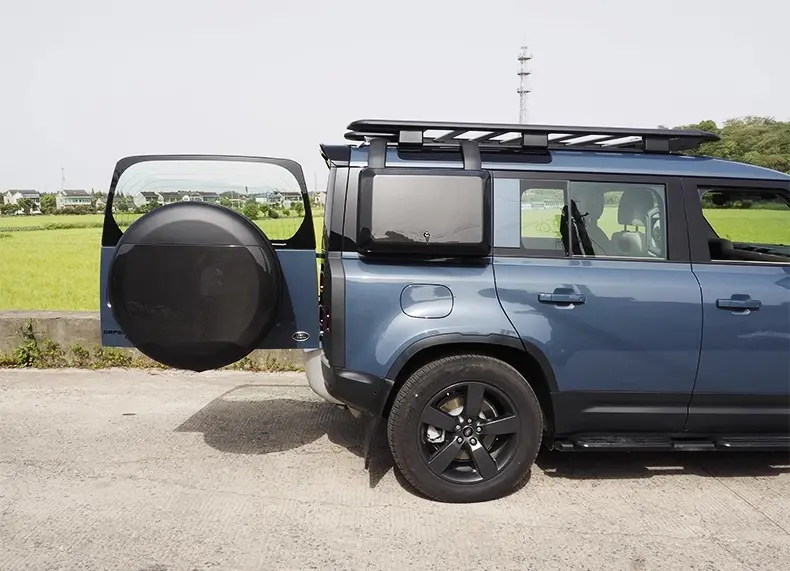 Protector de cubierta de neumático de repuesto de fibra de carbono para Land Rover Defender