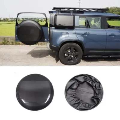 Protetor de cobertura de pneu sobressalente de fibra de carbono para Land Rover Defender