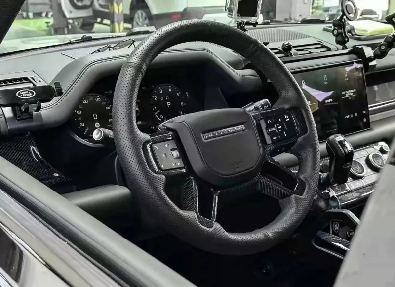 Peças interiores de fibra de carbono Defender para Land Rover Defender