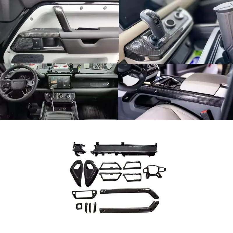 Parti interne in fibra di carbonio Defender per Land Rover Defender