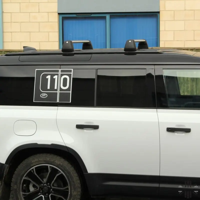 Kit de barras transversales de techo Land Rover Defender, rieles para equipaje