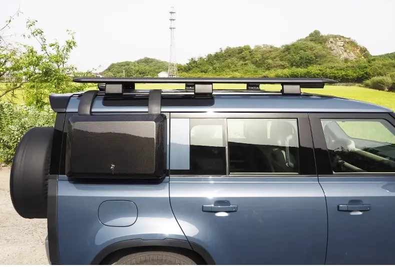 صندوق تروس من ألياف الكربون من Land Rover Defender صندوق غداء مثبت على الجانب 14