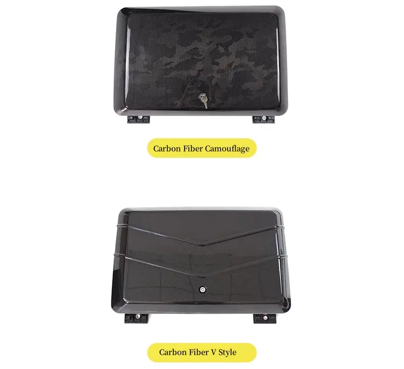 Defender Carbon Fiber Gear Box Side Mounted Lunch Box V Style für Land Rover Defender Auto Parts