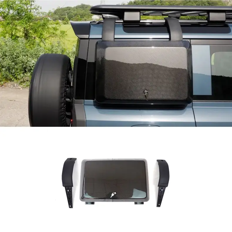 Land Rover Defender Boîte de vitesses en fibre de carbone Boîte à lunch montée sur le côté 14