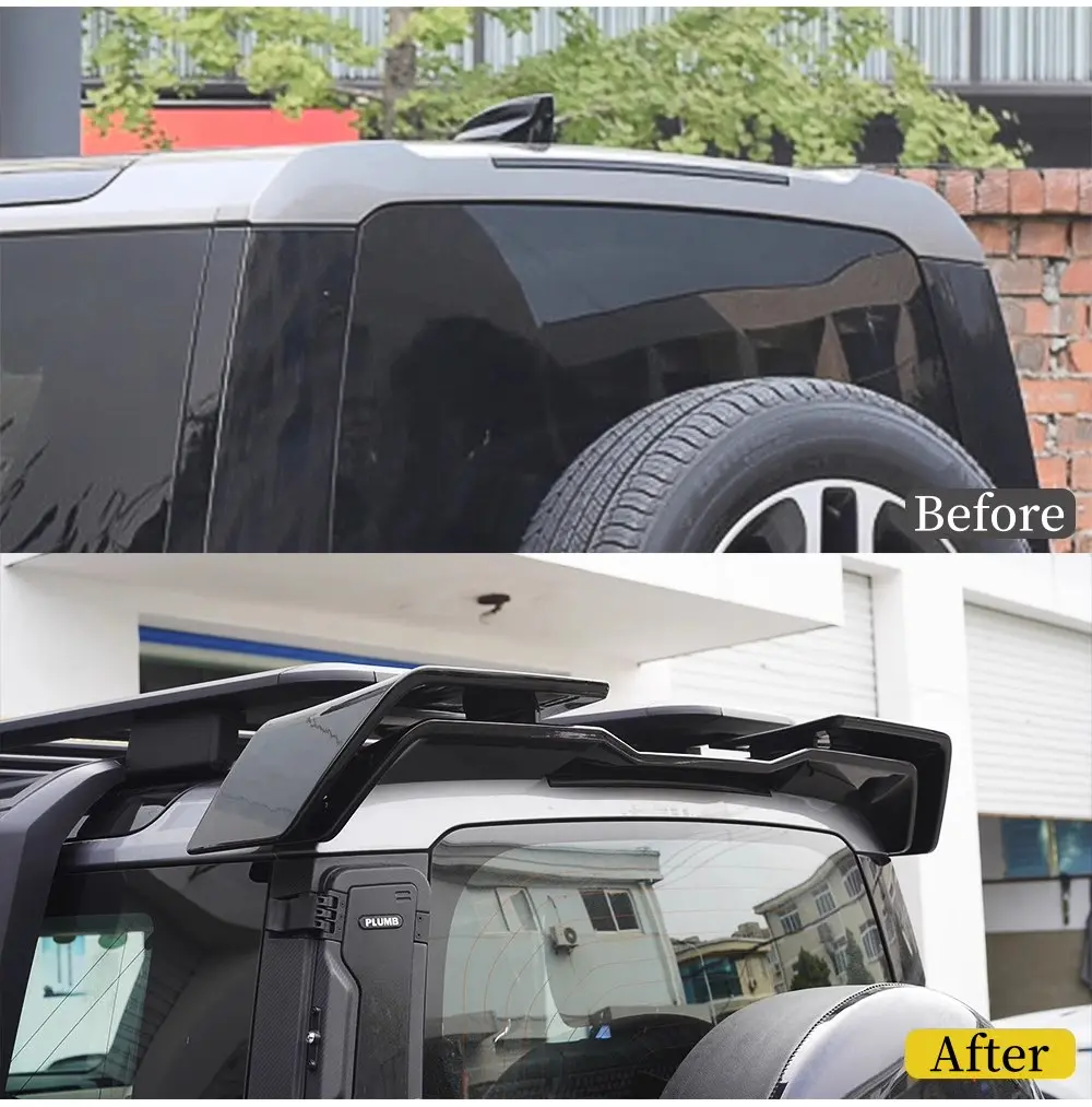 Land Rover Defender Rear Spoiler Double Layer Roof Trunk Spoiler Wing