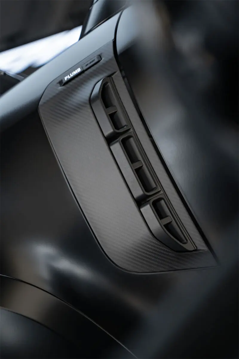 PLUMB Dry Carbon Fiber Fender Air Intake Vent Flow für Land Rover Defender