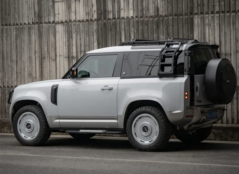 Flujo de ventilación de entrada de aire de guardabarros de fibra de carbono seco PLUMB para Land Rover Defender