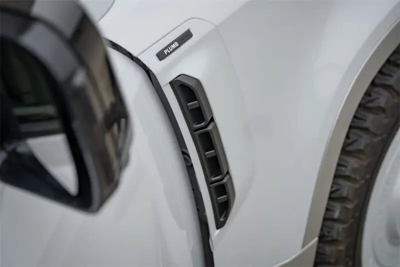 PLUMB Dry Carbon Fiber Fender Air Intake Vent Flow for Land Rover Defender